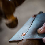 James Crombie in his workshop 2018